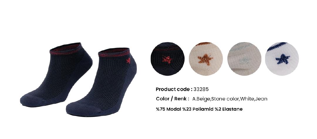 Aytuğ 33285 Bayan Modal Patik Desen 18